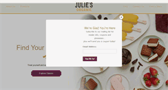 Desktop Screenshot of juliesorganic.com